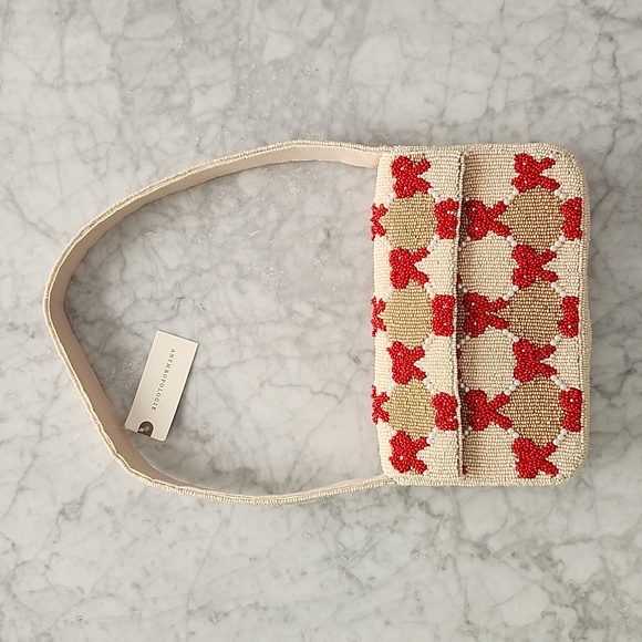 🌼 NWT Anthropologie Fiona bow beaded purse - Picture 4 of 5